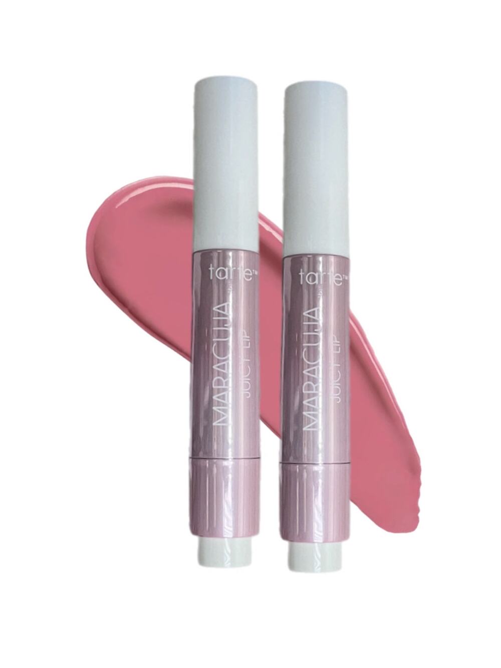 2x Tarte Maracuja Juicy Lip Balm Gloss in HIBISCUS (mauve berry) ~ Travel Size